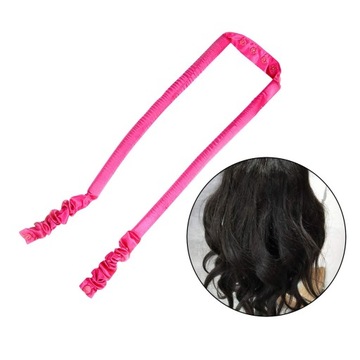 Wałki do spania Curling Gąbka Clip Wave Bez ciepła Curling Rose Red