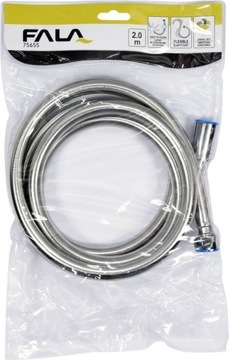 ДУШЕВОЙ ШЛАНГ 2,0М ПВХ EXTRA SILVER 75655 WAVE