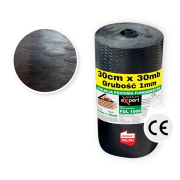 IZOLACJA POZIOMA DO FUNDAMENTÓW MURŁATY ATEST -OWANA FOLIA FUNDAMENTOWA 1mm