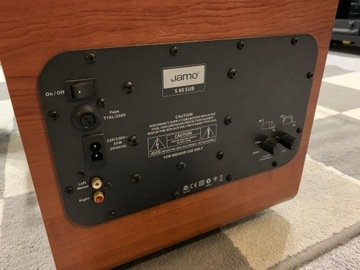 Отличный активный сабвуфер JAMO s40SUB 120W 21CM Вишня/Бук CHANCE