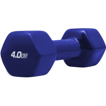 PLATINUM FITNESS HANTLA WINYLOWA WINYL 4 kg HANTELKA DO ĆWICZEŃ