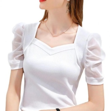 Casual Women Blouse 3/4 Sleeves Breathable Lightwe