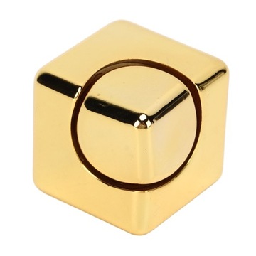 Metalowy kwadratowy żyroskop na palec kostka obrotowa Stress Relief