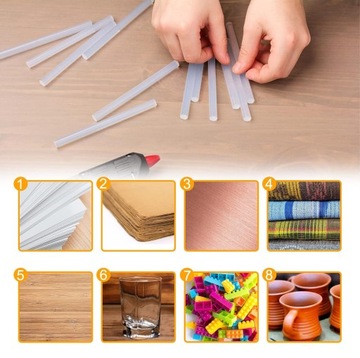 50 ШТ. ПРОЗРАЧНЫЙ КЛЕЙ ДЛЯ РАБОТЫ 11Х200ММ ГОРЯЧИЙ КЛЕЙ ДЛЯ СВОИХ СДЕЛАНИЙ