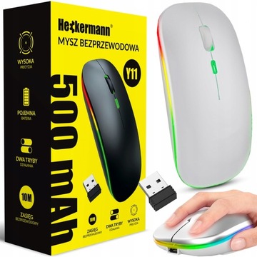 MYSZKA KOMPUTEROWA DO LAPTOPA PODŚWIETLANA 500mAh