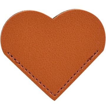 Creative PU Leather Bookmark Cute Love Marker
