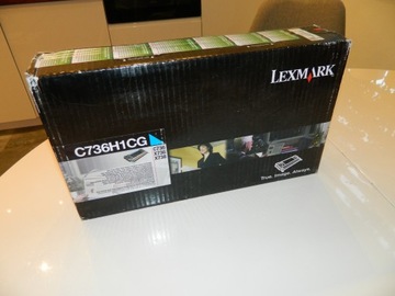 TONER ORYGINAŁ LEXMARK C736 C736H1CG CYAN