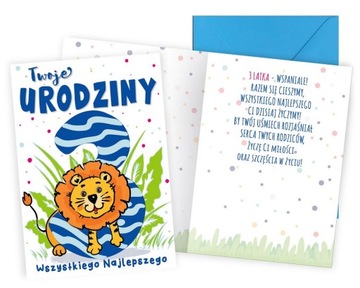 Kartka Urodzinowa dla dziecka 3 Urodziny Kolorowa Cyfra