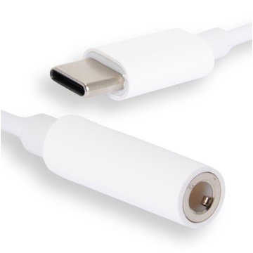 Kabel przejściówka do słuchawek USB-C minijack 3,5mm do samochodu smartfona