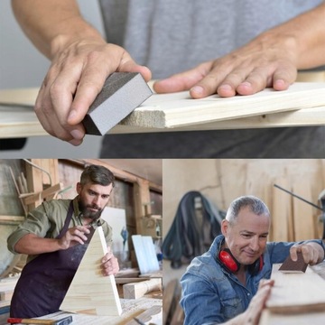 БЛОК ШЛИФОВАЛЬНЫЙ КУБ ШЛИФОВАЛЬНАЯ ГУБКА ДЛЯ ШЛИФОВАНИЯ ДЕРЕВА P40 10 ШТ.