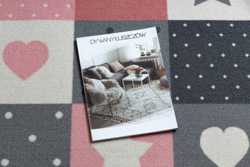 ДЕТСКИЙ КОВЕР 150х400 см ЗВЕЗДЫ розовый @114161