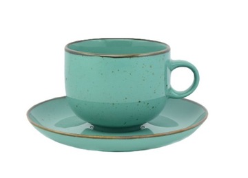 Filiżanka 260ml+spodek 15,5cmRUSTIC GREEN Bogucice