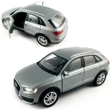 AUDI Q3 MODEL METAL WELLY 1:34 GRAFITOWY