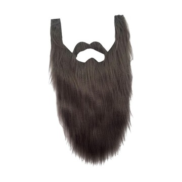 Akcesoria do kostiumów z długą brodą Dla dorosłych dzieci Halloween Wąsy w kolorze szarym