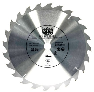 TARCZA WIDIOWA DO DREWNA 400 mm x 32 x 24T WIDIA