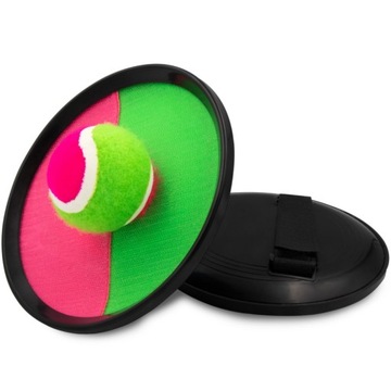 CATCH BALL catchball PALETKI na rzepy Z PIŁKĄ gra zręcznościowa rzucaj łap