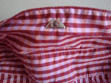 ARMANI bluzka koszula czerwona krateczka 36 38