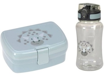 Lassig Zestaw Lunchbox + Tritanowy Bidon Dinozaur