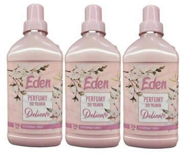 Perfumy do tkanin w płynie Eden Delicate 720ml 3 szt.