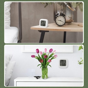 ЭЛЕКТРОННЫЙ КОМНАТНЫЙ ТЕРМОМЕТР ЦИФРОВОЙ ГИГРОМЕТР МЕТЕОСТАНЦИЯ + БАТАРЕЯ