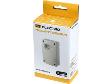 Сумеречный датчик с таймером, 10А, IP65, накладной монтаж