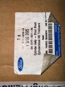 BLOK MOTORU FORD FOCUS MK3 2.3 RS NOVÝ ORIGINÁLNÍ