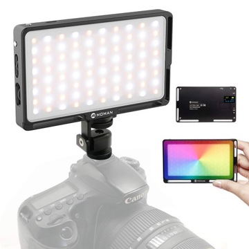 MOMAN LAMPA WIDEO LED RGB