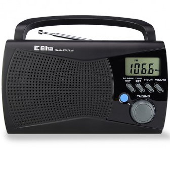 RADIO KUCHENNE BUDOWLANE FM LW ELTRA KINGA 2 PRZENOŚNE BATERYJNE CZARNE