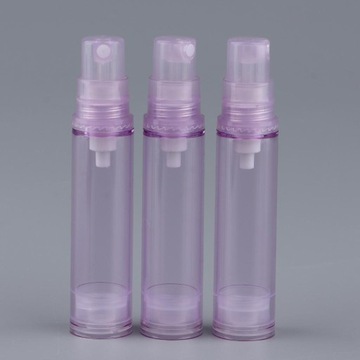 3 szt. 10 ml pustych butelek z pompką bezpowietrzną fioletowy