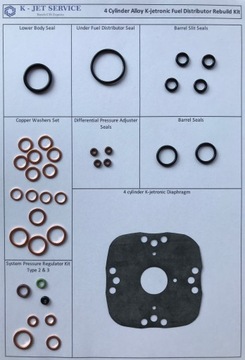 Rozdzielacz paliwa membrana 4cyl K-jetronic Bosch