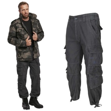 Spodnie Długie Męskie BRANDIT Pure Vintage Anthracite 4XL