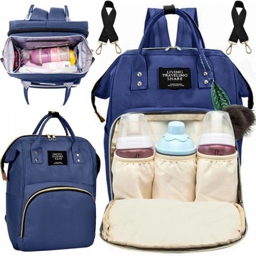 СУМКА ДЛЯ КОЛЯСКИ, РЮКЗАК-ОРГАНИЗАТОР ДЛЯ МАМА, ПАПА 3в1