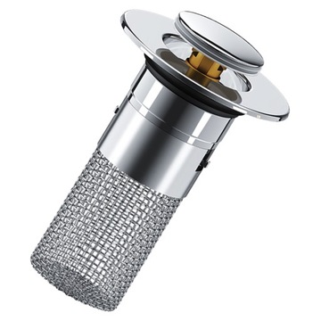 ПРОБКА ДЛЯ УМЫВАЛЬНИКА PUSH IN С ФИЛЬТРОМ, ПРЕДОТВРАЩАЮЩАЯ ЗАСОРЕНИЕ, 2 ШТ.