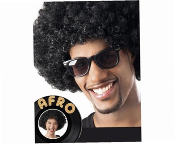 Peruka afro czarna