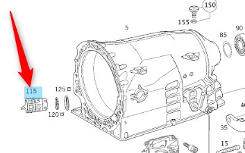 MERCEDES-BENZ OE A2035400253 POUZDRO ZASTRČKA