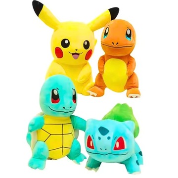 Набор талисманов из 4 мягких игрушек Покемонов 25 см Пикачу Чармандер плюшевые игрушки
