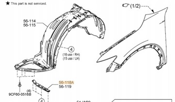ORYGINALNA OSŁONA PRZECIWBRYZGOWA MAZDA CX-5