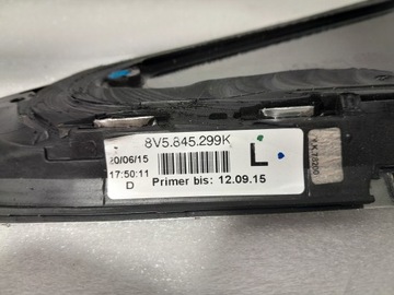 AUDI A3 S3 8V SKLO (OKNO) KAROSERIE LEVÝ 2015 8V5845299K 8V5845297H