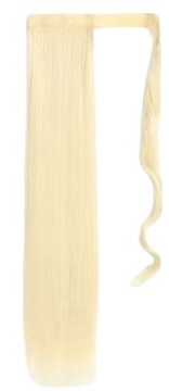 DOCZEPIANY blond KUCYK kitka 60cm jak NATURALNE