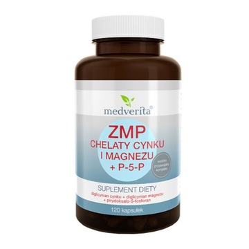 ZMA ZMP CHELAT CYNK MAGNEZ + P-5-P (B6) ZMB ODPORNOŚĆ WŁOSY SKÓRA 120kap