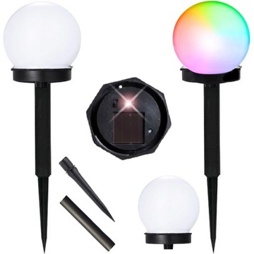 ЦВЕТНАЯ НАСОСНАЯ ЛАМПА САДОВЫЕ ЛАМПЫ СОЛНЕЧНЫЕ ШАРИКИ ДЛЯ САДА 4 ШТ. СОЛНЕЧНЫЕ