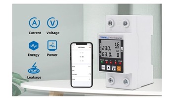 Счетчик электроэнергии TUYA WiFi для DIN-рейки
