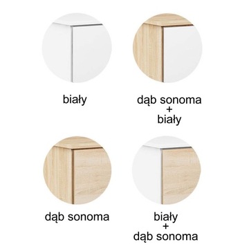 KOMODA ABS K3 DĄB SONOMA 120CM POKÓJ SYPIALNIA