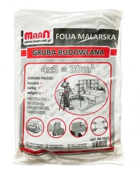 Folia malarska MAAN 4*5 GRUBA BUDOWLANA