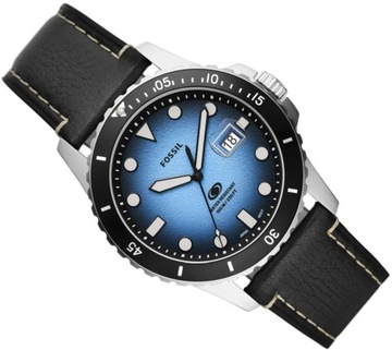 MODNY MĘSKI DIVER FOSSIL FS5960 BLUE LUPA 100M BOX