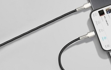 КАБЕЛЬ BASEUS STRONG ДЛЯ IPHONE USB TYPE C КАБЕЛЬ ДЛЯ LIGHTNING PD QC 20 Вт 1 м
