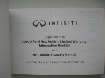 INFINITI QX60 руководство пользователя + сервисная книжка Infiniti QX60 2015 г.