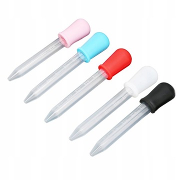 СИЛИКОНОВЫЕ ПИПЕТКИ 5МЛ С Градуировкой 5 ШТ.