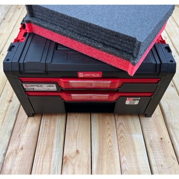 Вставка из пенопласта ГРАФИТ-КРАСНЫЙ для Qbrick Pro Drawer 2 Toolbox 2.0
