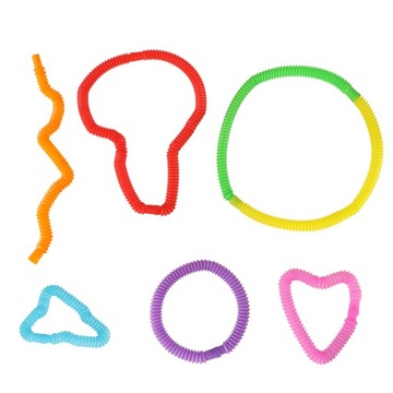 Трубочки, сенсорные трубки, обучающие трубочки Монтессори, 8 шт.